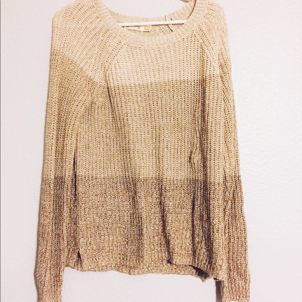 brown ombré sweater